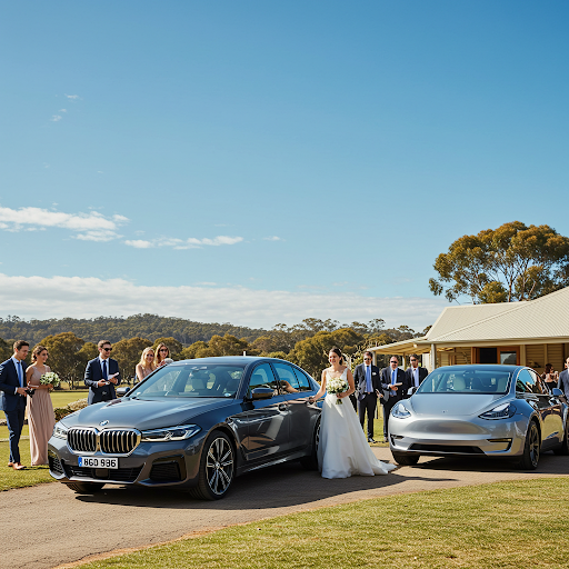 Luxury wedding transport